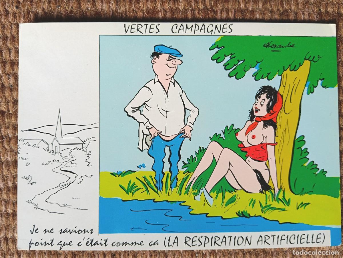 Postcards: VERDES CAMPI&Ntilde;AS - ILUSTRACION ALEXANDRE