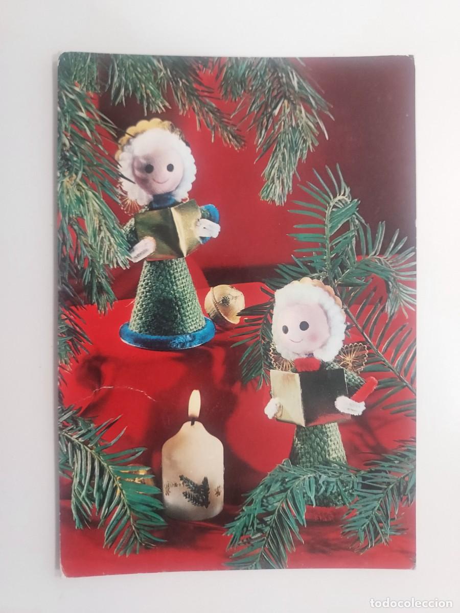 Postcards: POSTAL ILUSTRADA. FIGURAS DE NAVIDAD MU&Ntilde;ECOS PINTADOS CANTANDO. CIRCULADA. 1967. CYZ