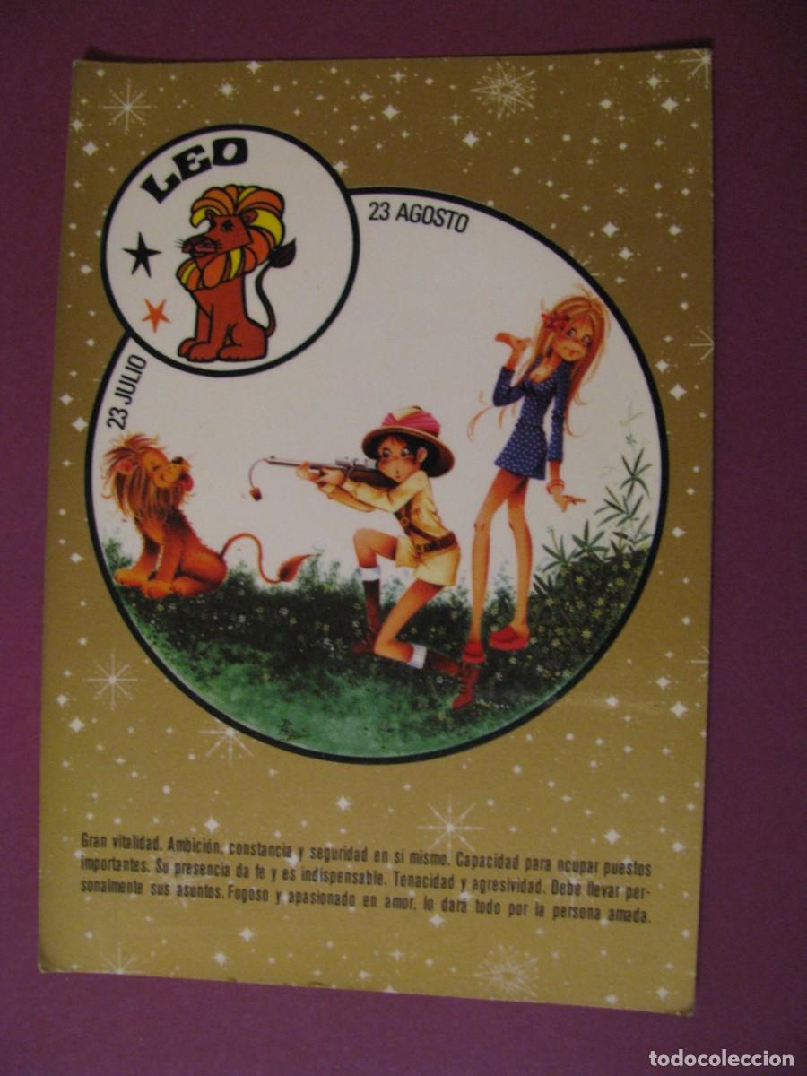 Postcards: POSTAL DE IL. PAQUI. HOROSCOPO. CREACIONES 7419 LEO.