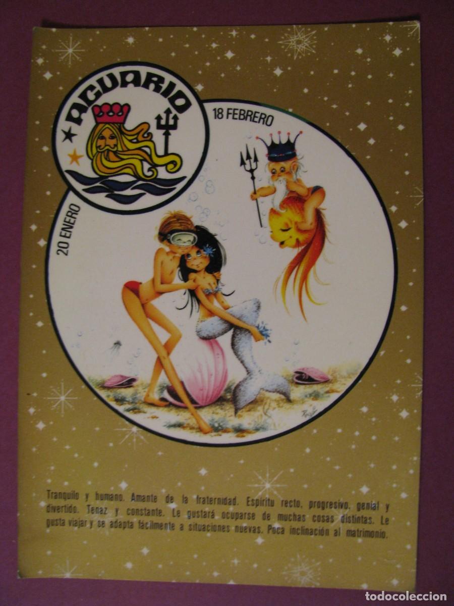 Postcards: POSTAL DE IL. PAQUI. HOROSCOPO. CREACIONES 7416 ACUARIO