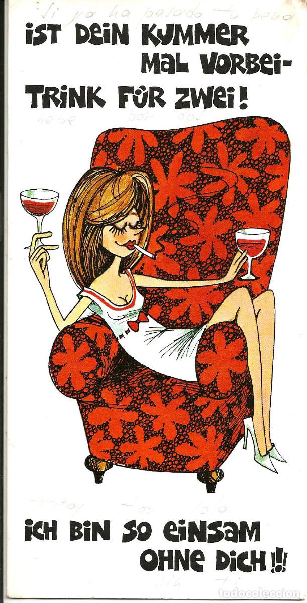 Postais: POSTAL SUSY CARD *SI YA HA PASADO TU PENA BEBE POR DOS !* - D&Iacute;PTICA, 21X10,5 CM