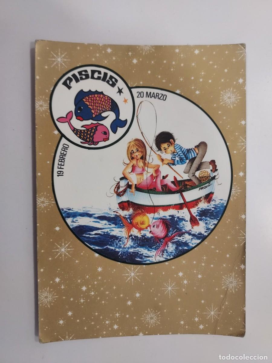 Postkarten: POSTAL ILUSTRADORA PAQUI. ZODIACO PISCIS. CIRCULADA 1984. CREACIONES ARTES GRAFICAS