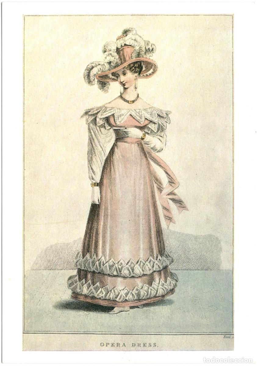 Cartoline: Opera Dress, plate from 'La Belle Assembl&eacute;e' (1827)_Victoria and Albert Museum
