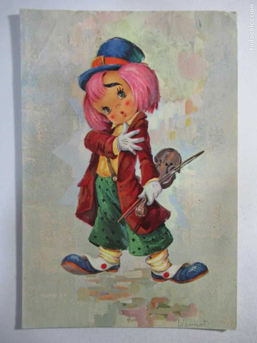 Postales: Postal Payaso - Dibujo - Circulada