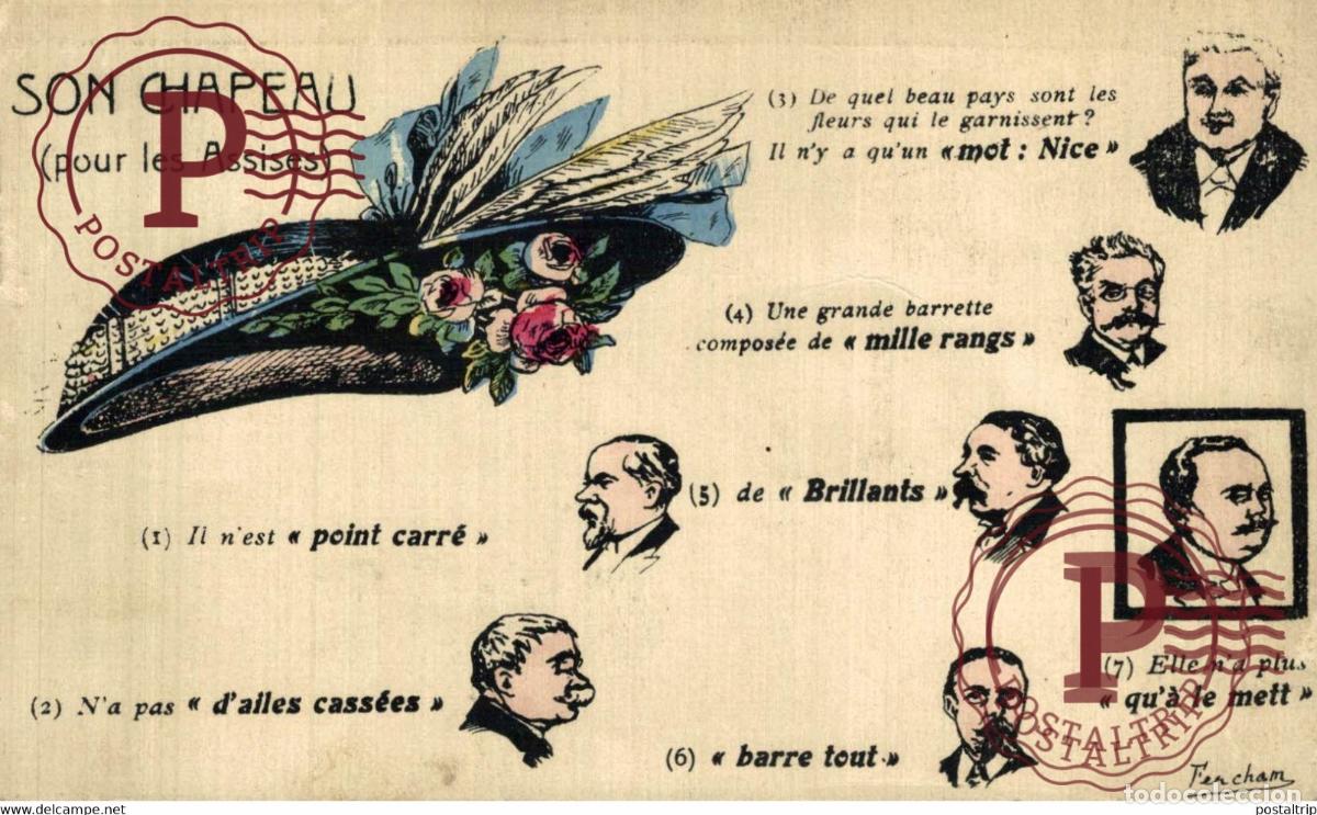 Cartes Postales: ILLUSTRATEUR FERCHAN.SON CHAPEAU POUR LES ASSISES