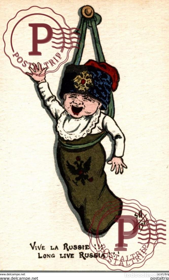 Postales: guerre 1914-18- - illustrateur SM vive la russie long live RUSSIA 1915