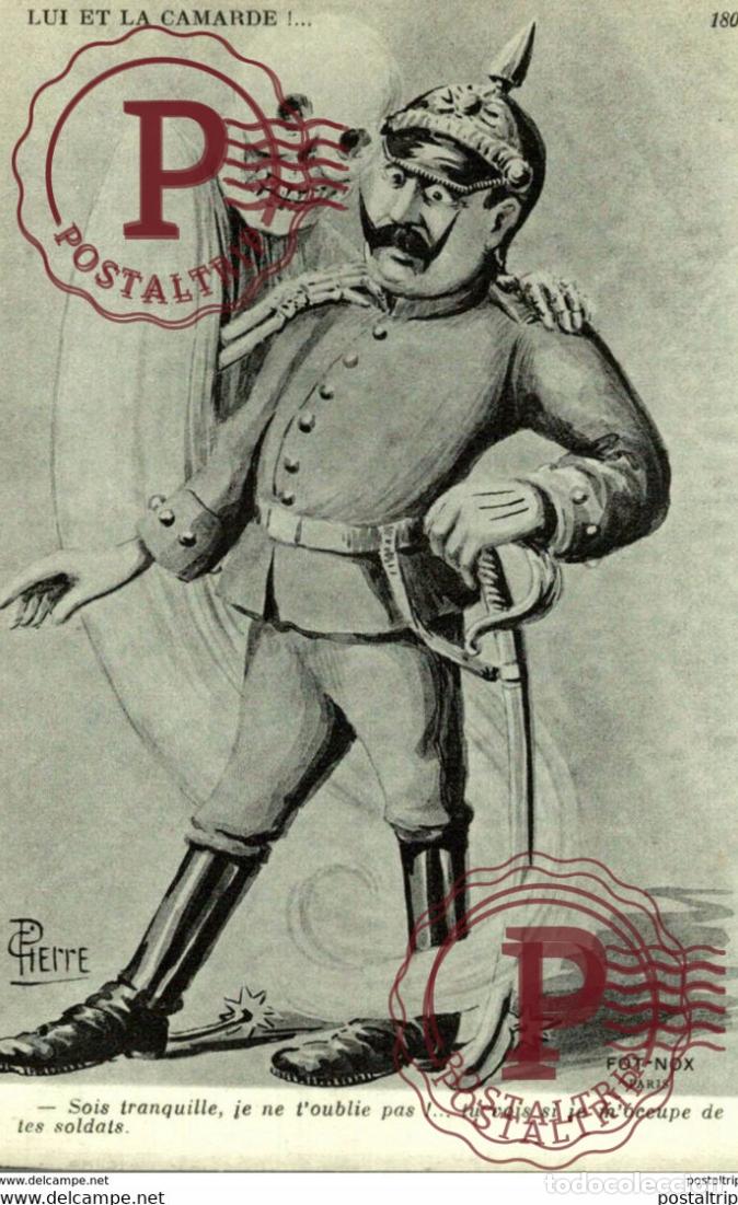 Cartoline: guerre 1914-18 - Illustrateur LUI ET LA CAMARDE