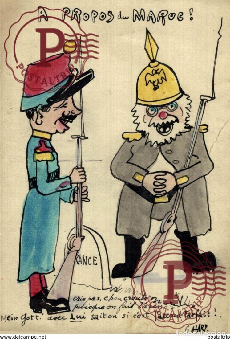 Postales: Politique - Satirique - Illustrateur G ALARY A PROPOS DU MAROC