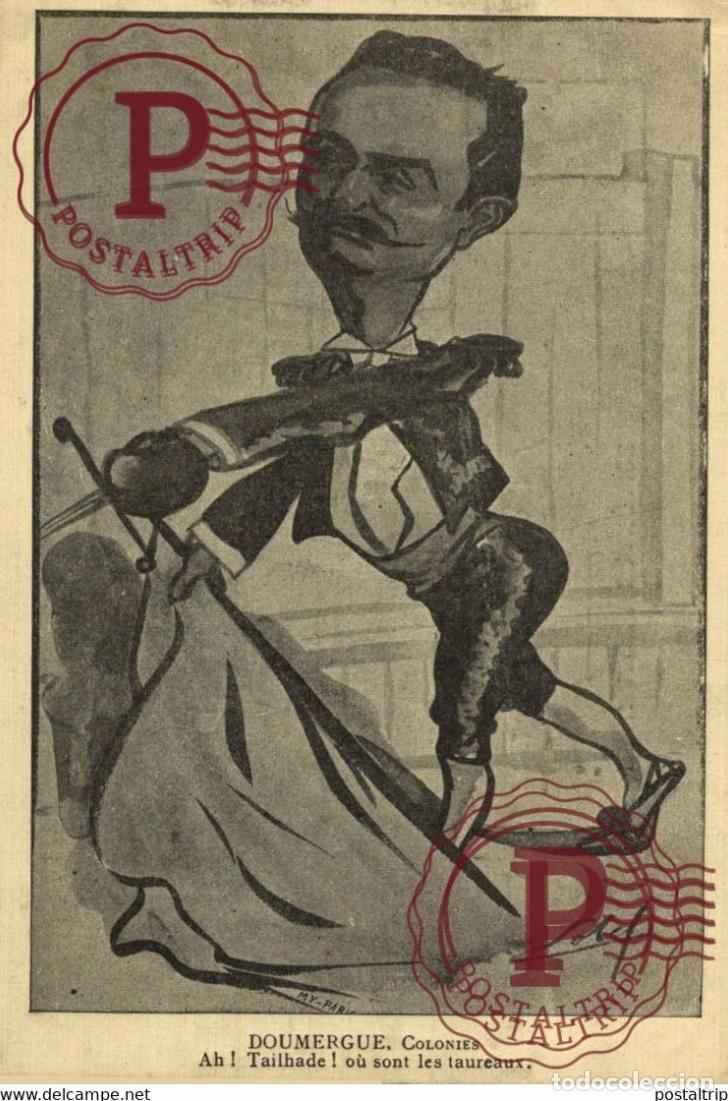 Cartes Postales: ILLUSTRATEUR LOBEL. DOUMERGUE COLONIES.