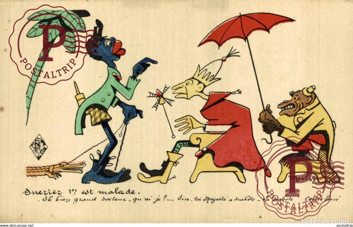 Cartes Postales: MORISS - L Empereur du Sahara. Sucrier 1&ordm;: est malade