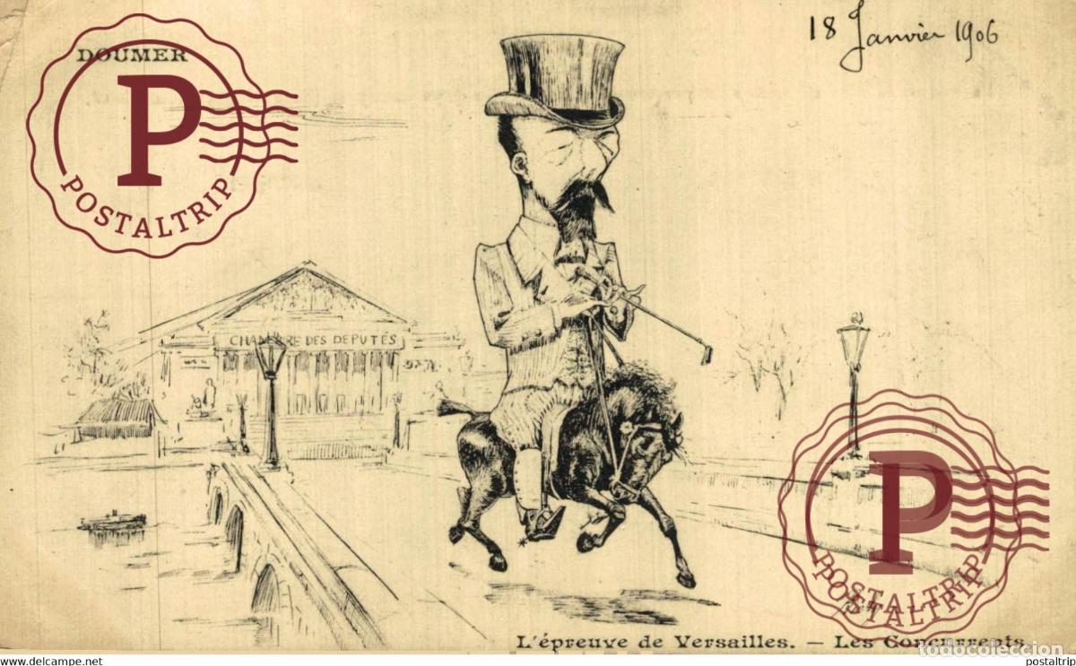 Cartes Postales: ILLUSTRATEUR RISLY. Doumer. L&eacute;preuve de Versailles. Les concurrents
