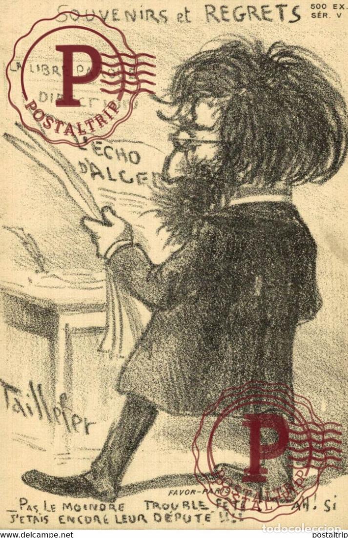 Cartoline: ILLUSTRATEUR TAILLEFER. SOUVENIRS ET REGRETS.