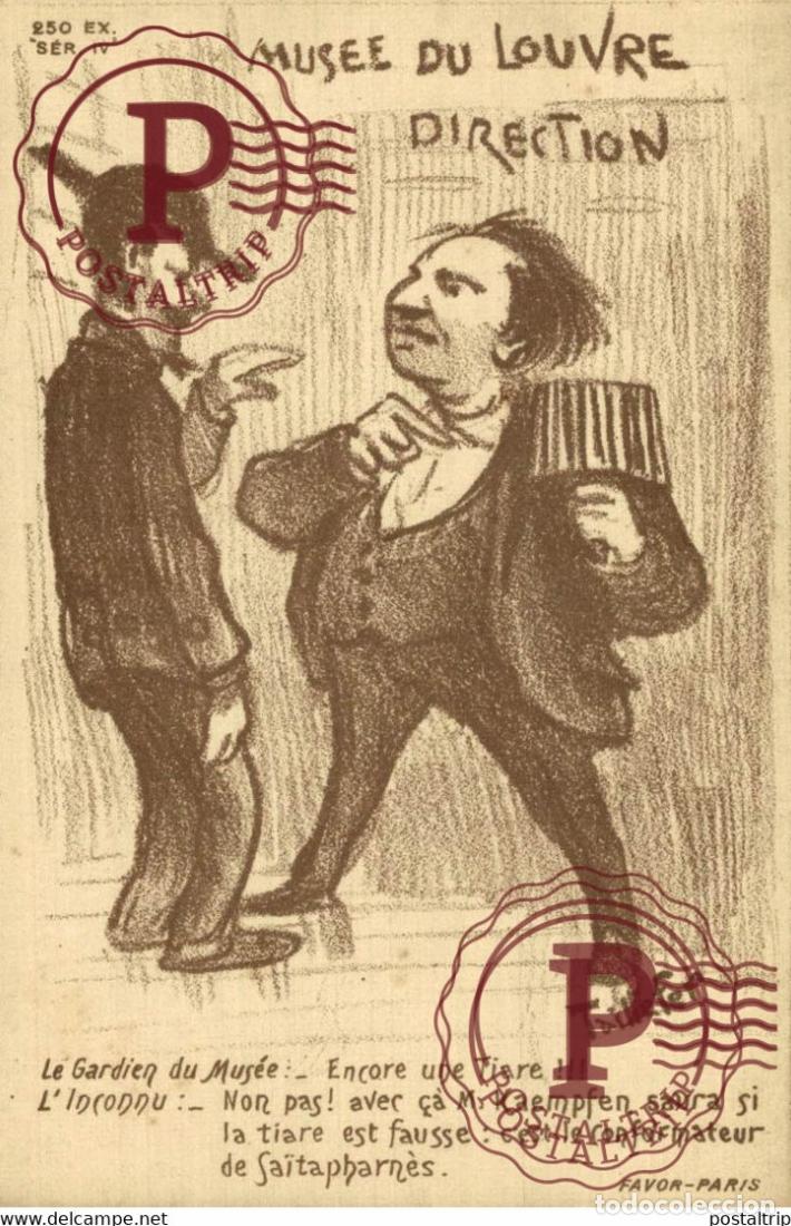 Cartoline: ILLUSTRATEUR TAILLEFER. MUSEE DU LOUVRE DIRECTION.