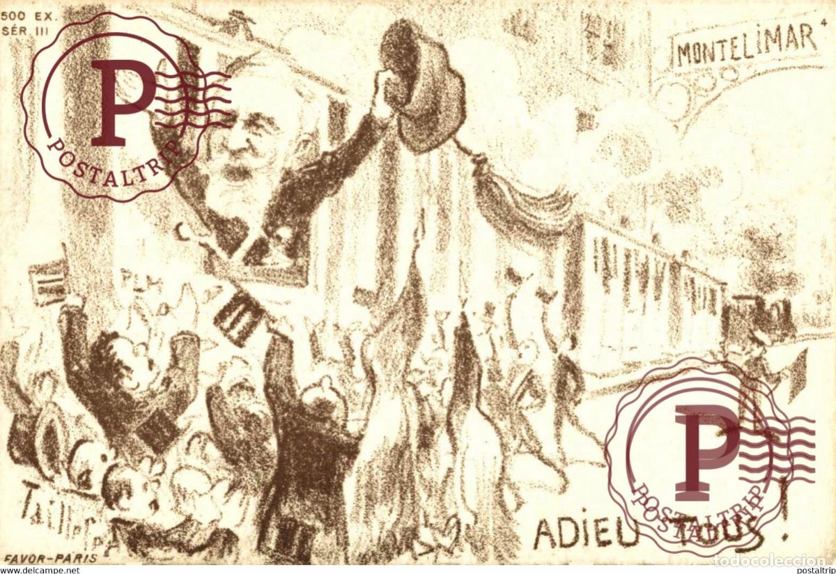 Cartoline: ILLUSTRATEUR TAILLEFER. ADIEU TOUS!