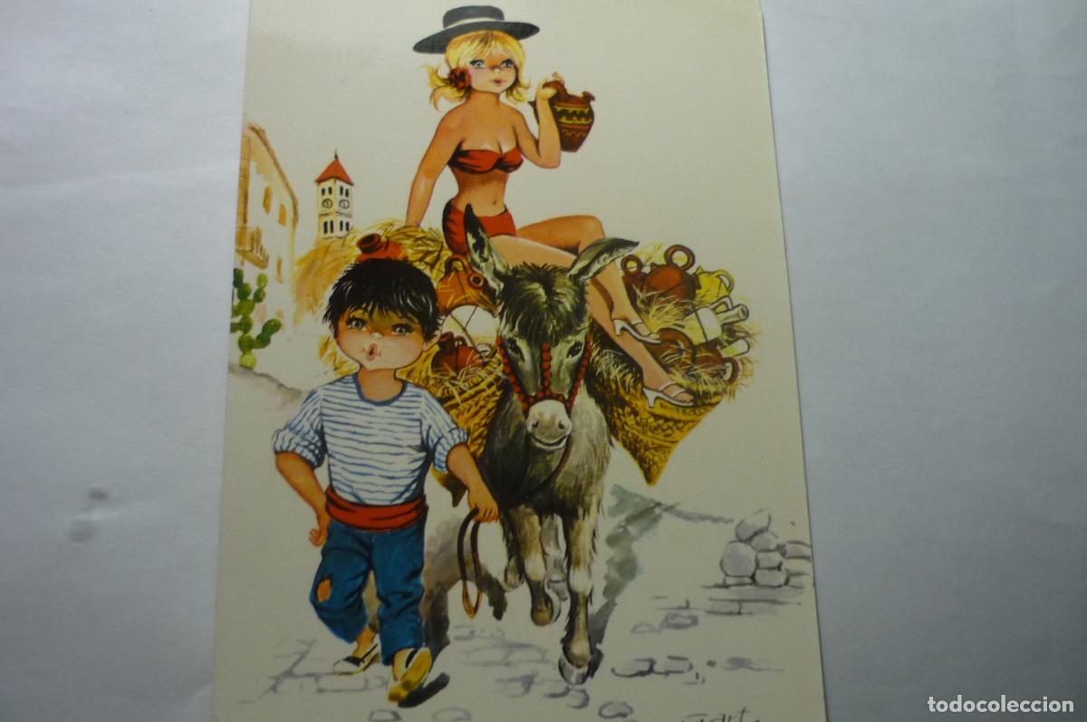 Cartoline: POSTAL EL BOTIJERO DIBUJO GART ESCRITA