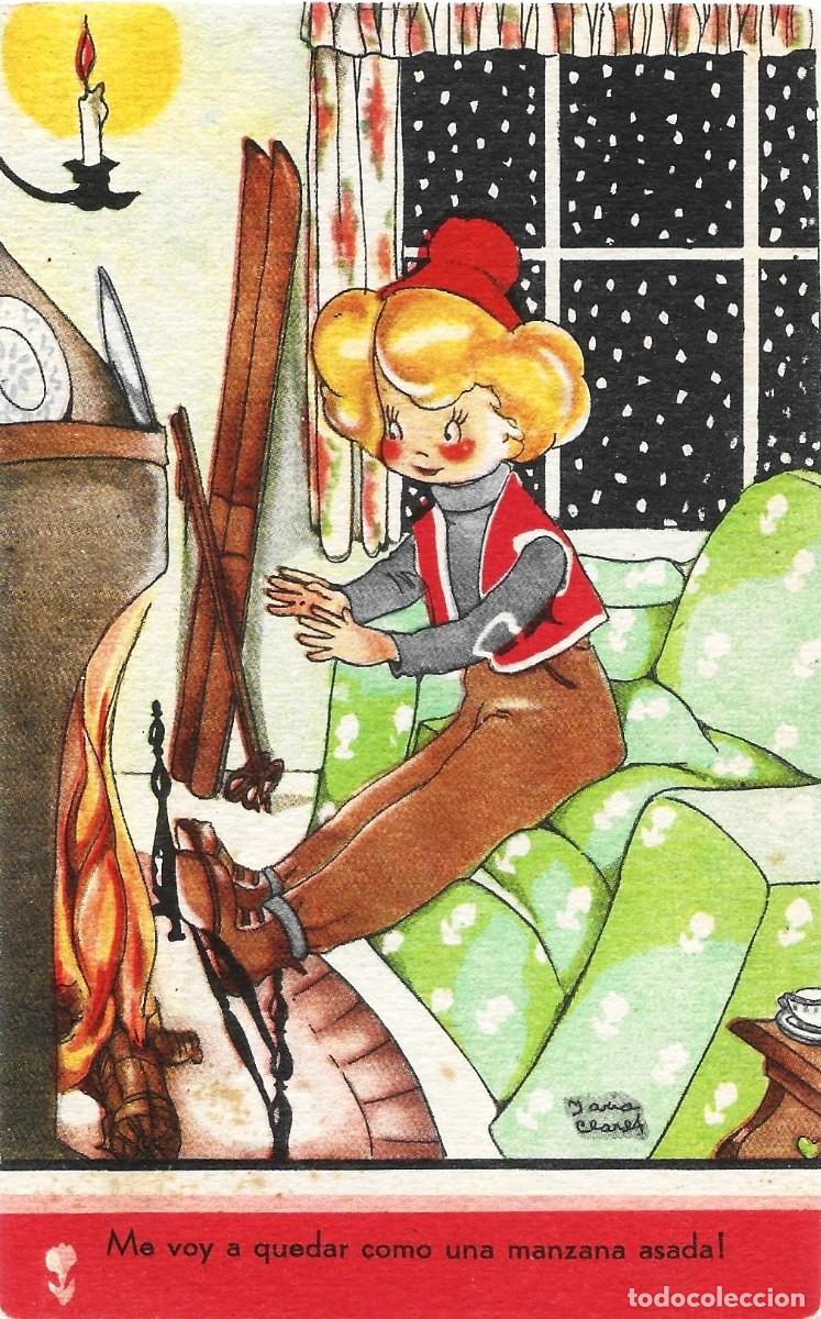 Postales: 2015Z - MARI PEPA -SERIE C-N&ordm; 2 -COMO UNA MANZANA ASADA -ILUSTRADA POR MARIA CLARET - NUEVA- A&Ntilde;OS 40