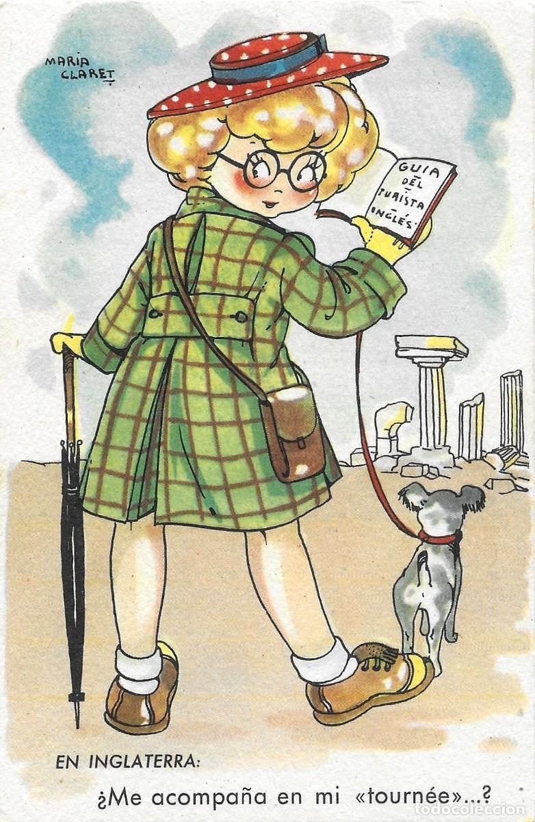 Postais: 2021Z - MARI PEPA - SERIE U - N&ordm; 3 - GUIA DEL TURISTA -ILUSTRADA POR MARIA CLARET - NUEVA - A&Ntilde;OS 40