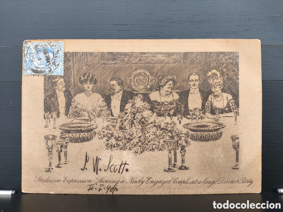 Postales: Antigua postal ilustrada humor&iacute;stica Pictorial Comedy il Charles Dana Gibson Ed James Henderson 1909