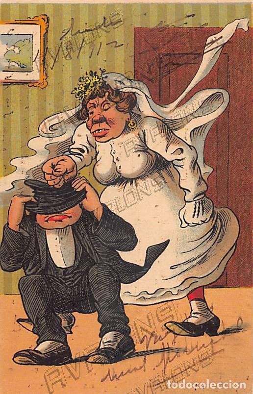 Postais: Curiosa Postal Espa&ntilde;ola de Vi&ntilde;eta C&oacute;mica de los a&ntilde;os 20 - Escrita en c&oacute;digo num&eacute;rico (?)