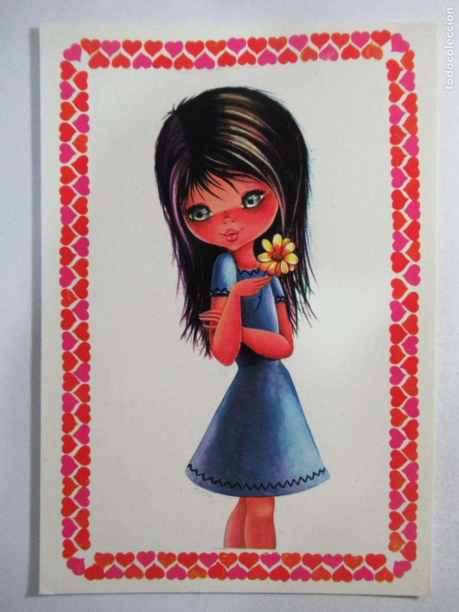 Postales: Postal Dibujo chica - S/C