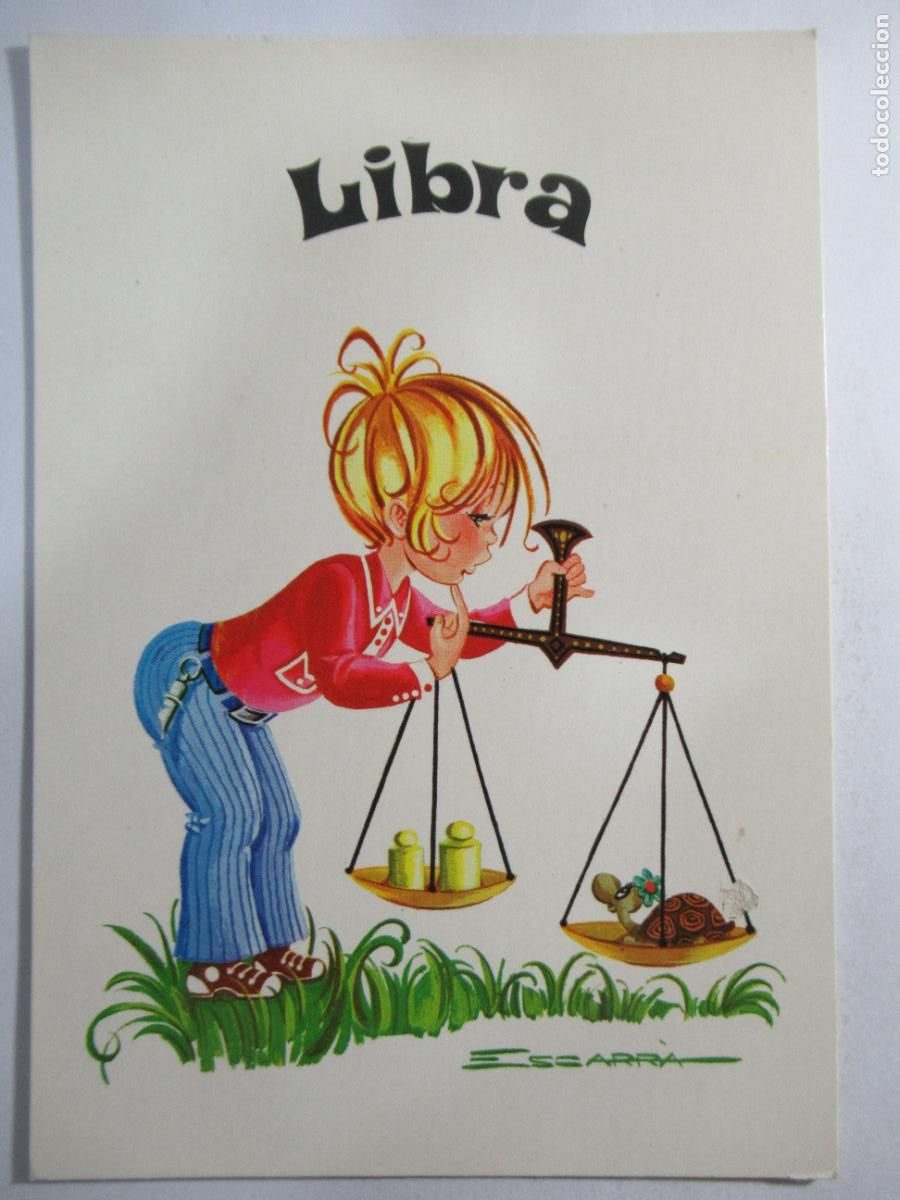 Postales: Postal Hor&oacute;scopo - Libra - S/C