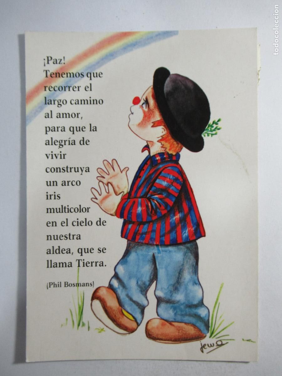 Postales: Postal dibujo Payaso - Circulada