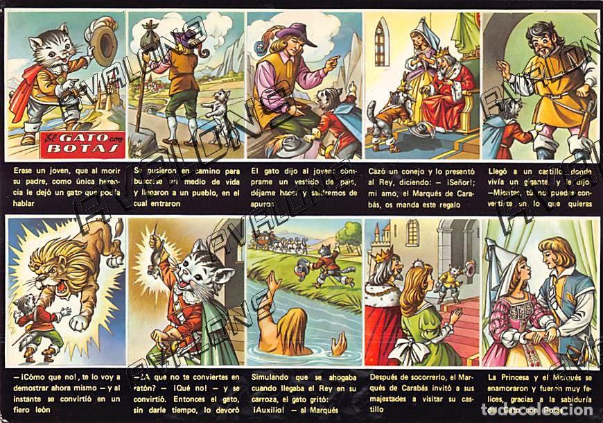 Cartoline: Postal Cuentos Infantiles Serie Ensue&ntilde;o n&ordm;8 - El Gato con Botas