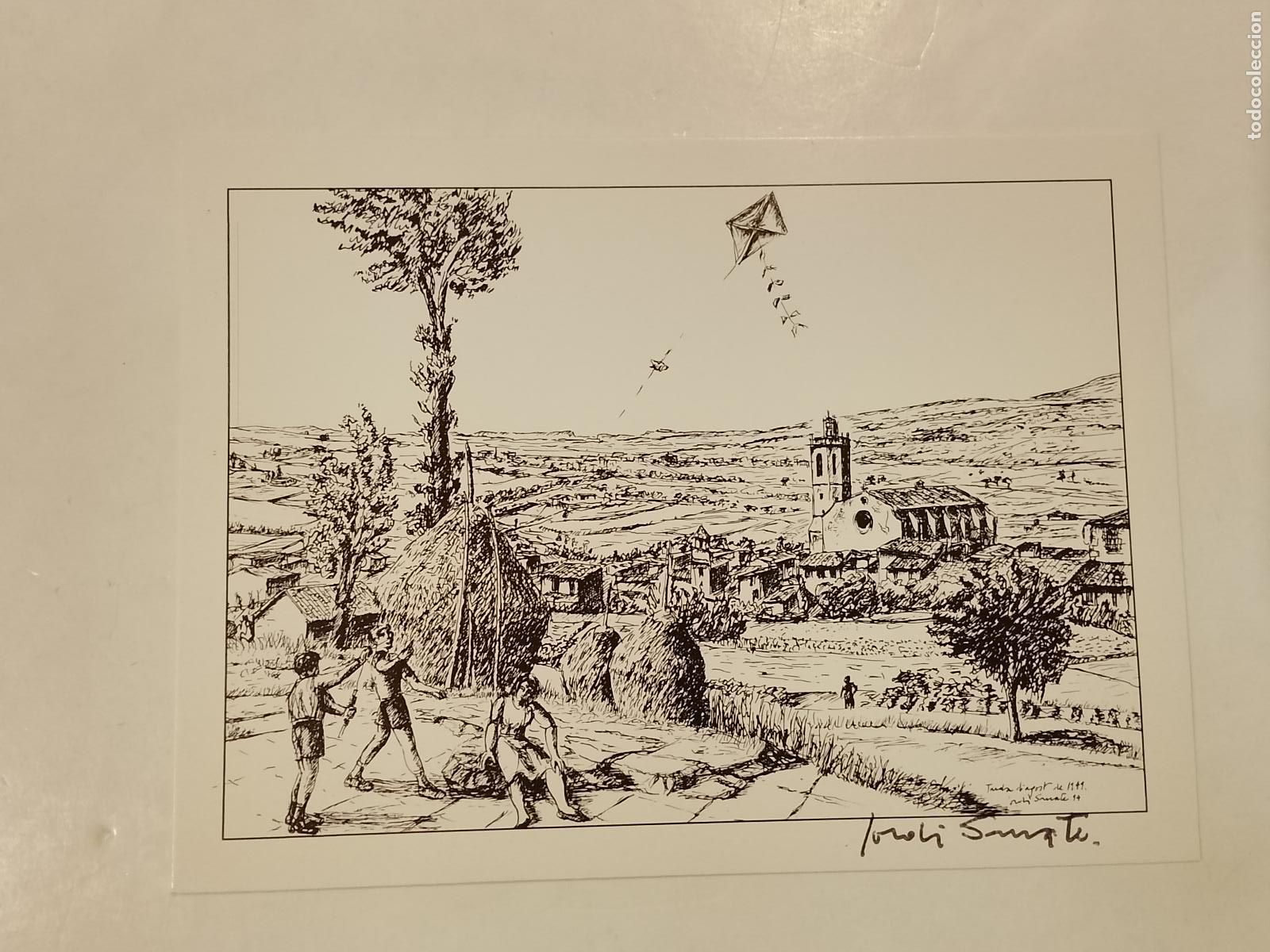 Postales: JORDI SARRATE - TARDA D'AGOST DE 1949 - FIRMADA - IMP DAVI VIC -POSTAL ANTIGUA-(115.293)