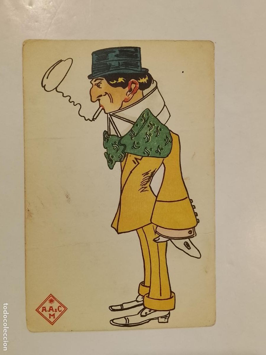 Postales: EL HOMBRE FUMADOR - A.A & C M - POSTAL ANTIGUA -(115.301)