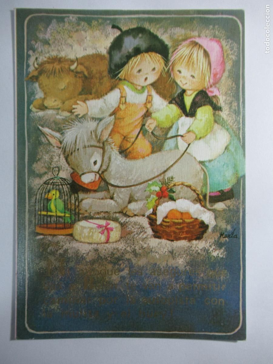 Postales: Postal dibujo ni&ntilde;os - Postal tama&ntilde;o superior al est&aacute;ndar 16,5 x 11,5 cm. S/C