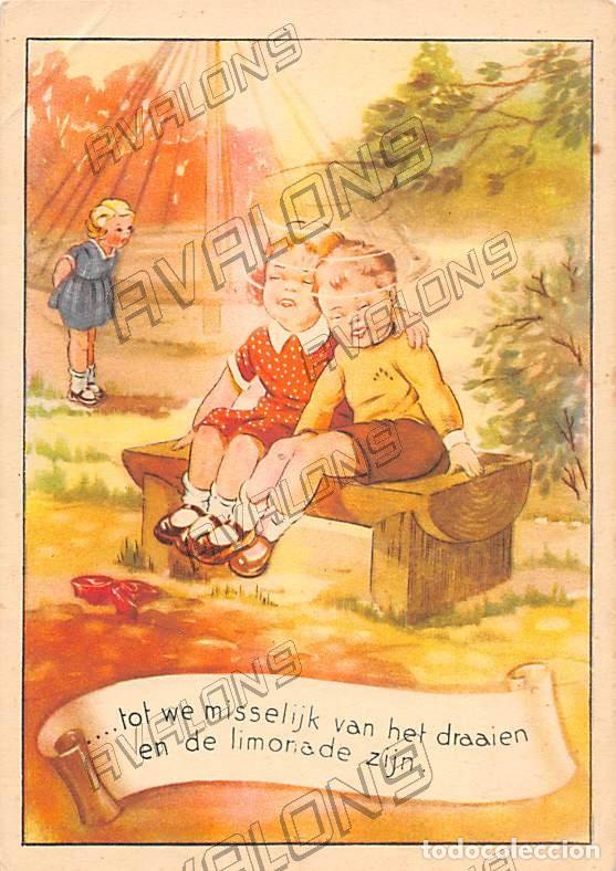Postais: Postal Holandesa de los a&ntilde;os 50 - Circulada con sello