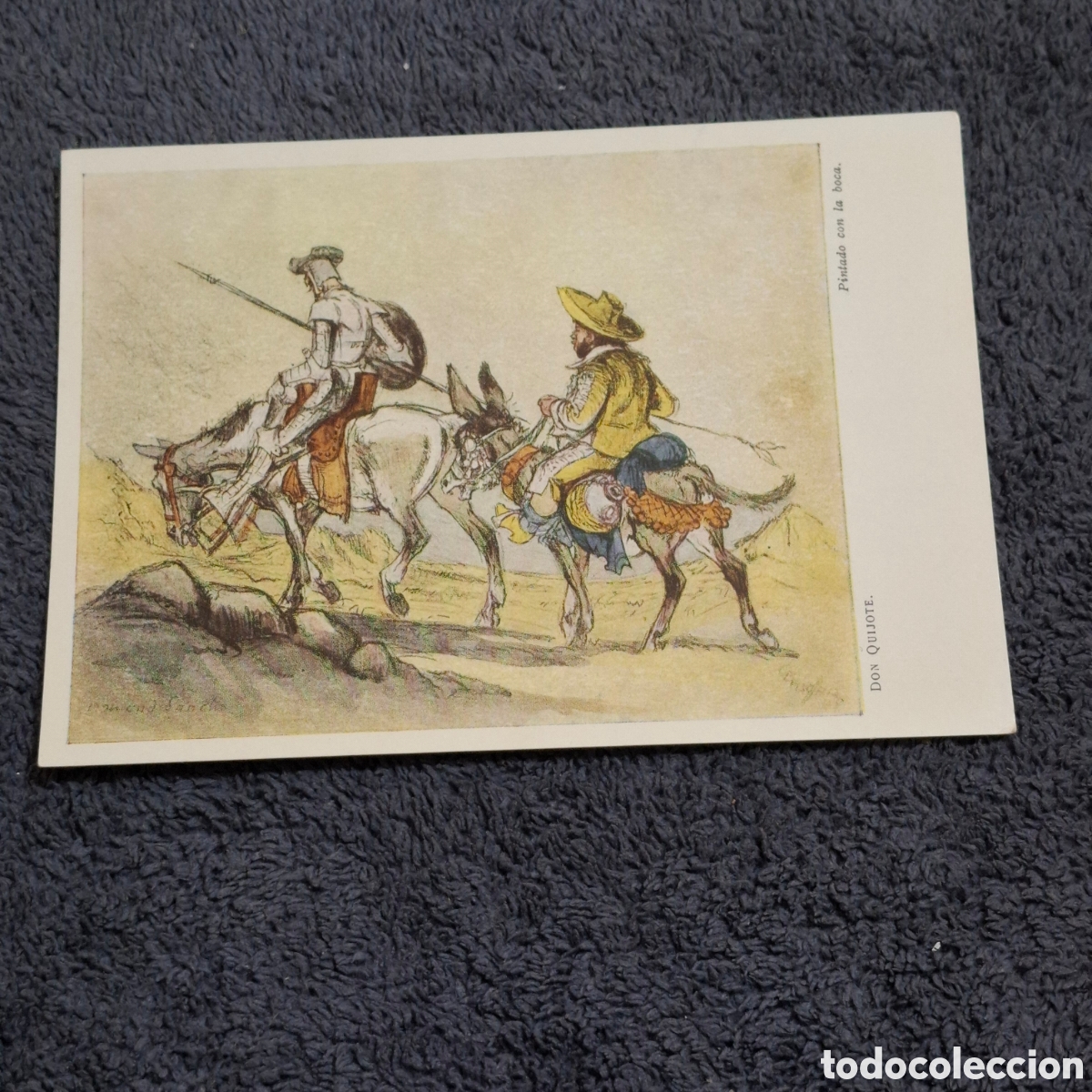 Postales: P10. Don Quijote, Pintado Con La Boca, A&ntilde;o, 1959, Artis-Muti, Sin Circular.