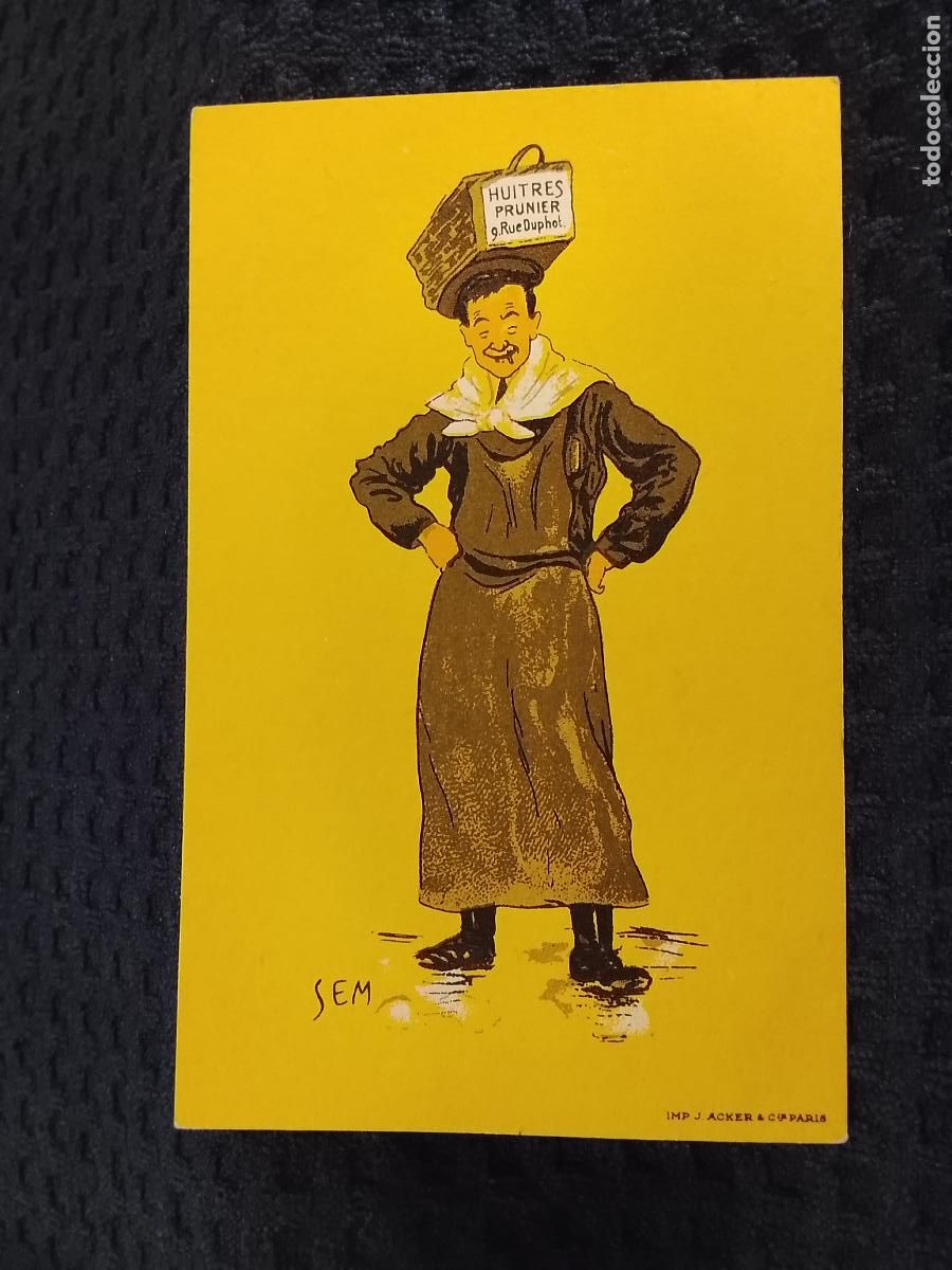Postales: SEM - HUITRES PRUNIER - IMP J. ACKER & CIA - REVERSO SIN DIVIDIR -POSTAL ANTIGUA-(115.460)