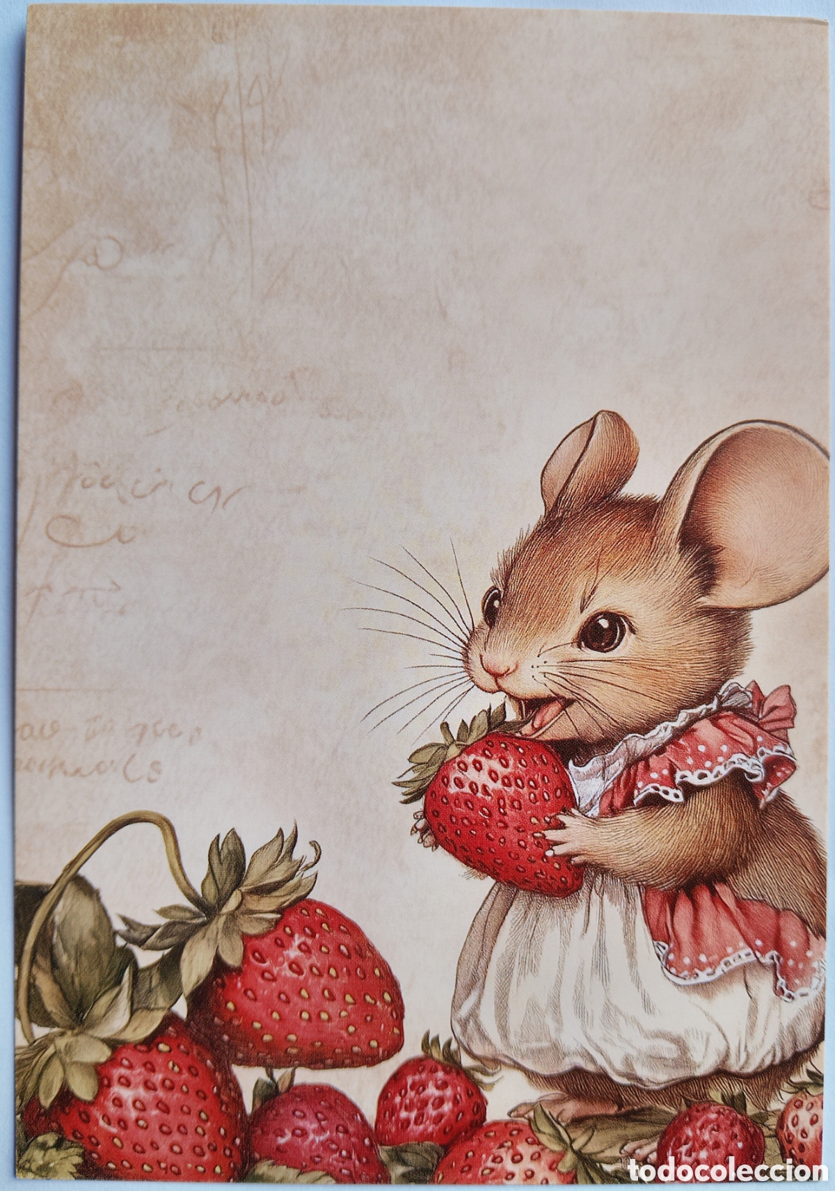 Postales: POSTAL - RATONCITA FRESAS