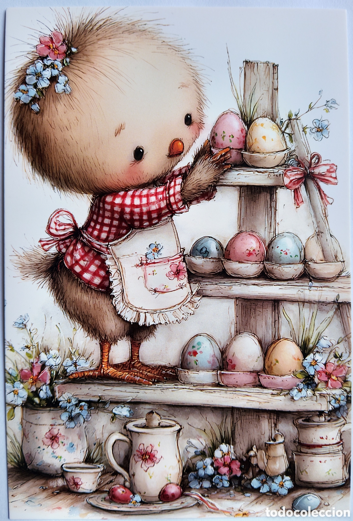 Postales: POSTAL - POLLITO HUEVOS PASCUA