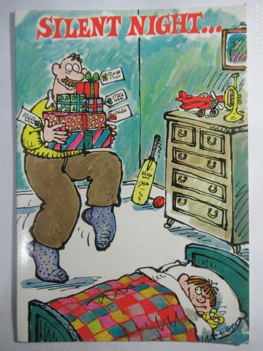 Postales: Silent Night... Holy Night - 16,5 x 11,5 cm. - Escrita