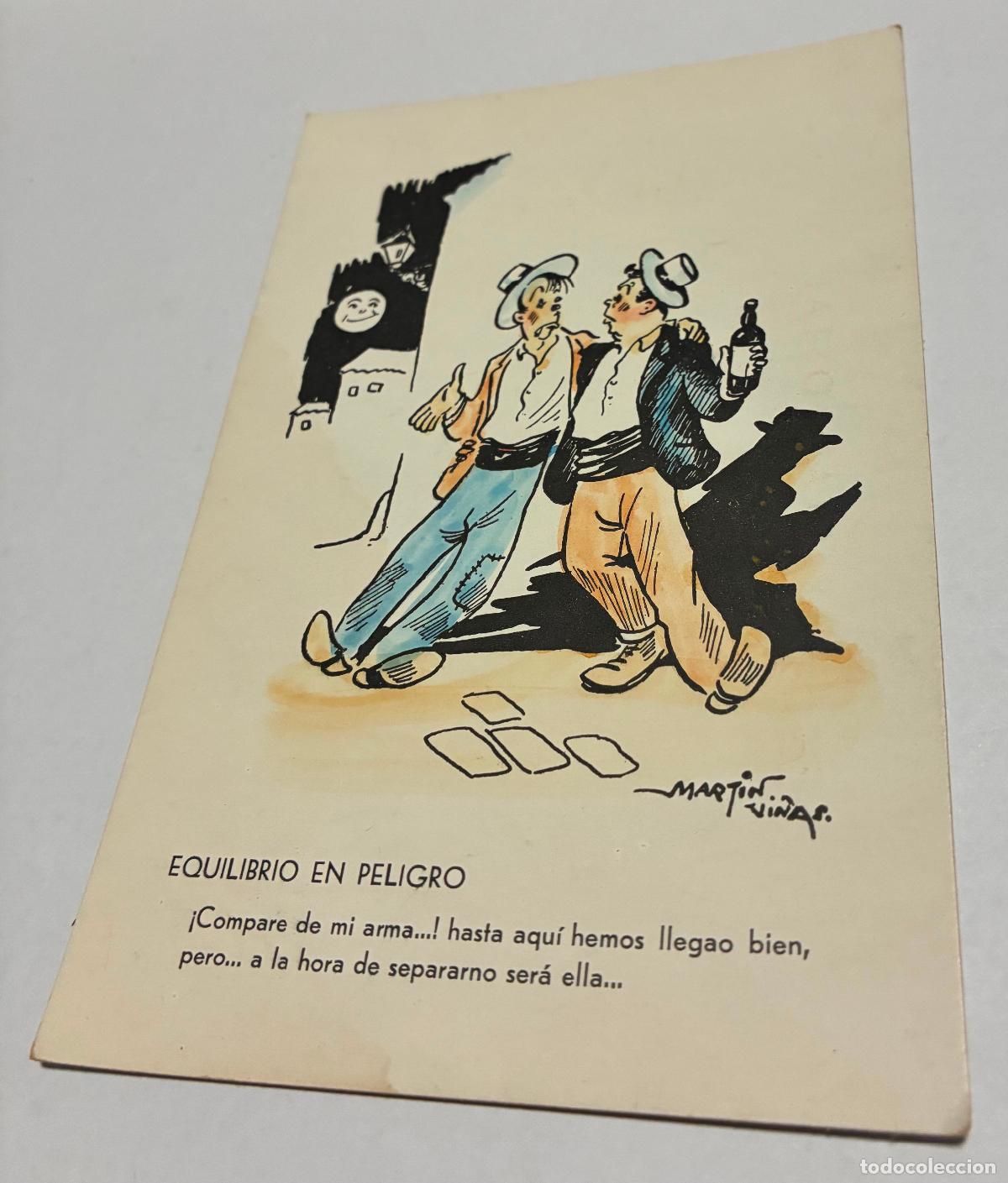 Postales: ANTIGUA POSTAL CHISTES, equilibrio en peligro Numero 4