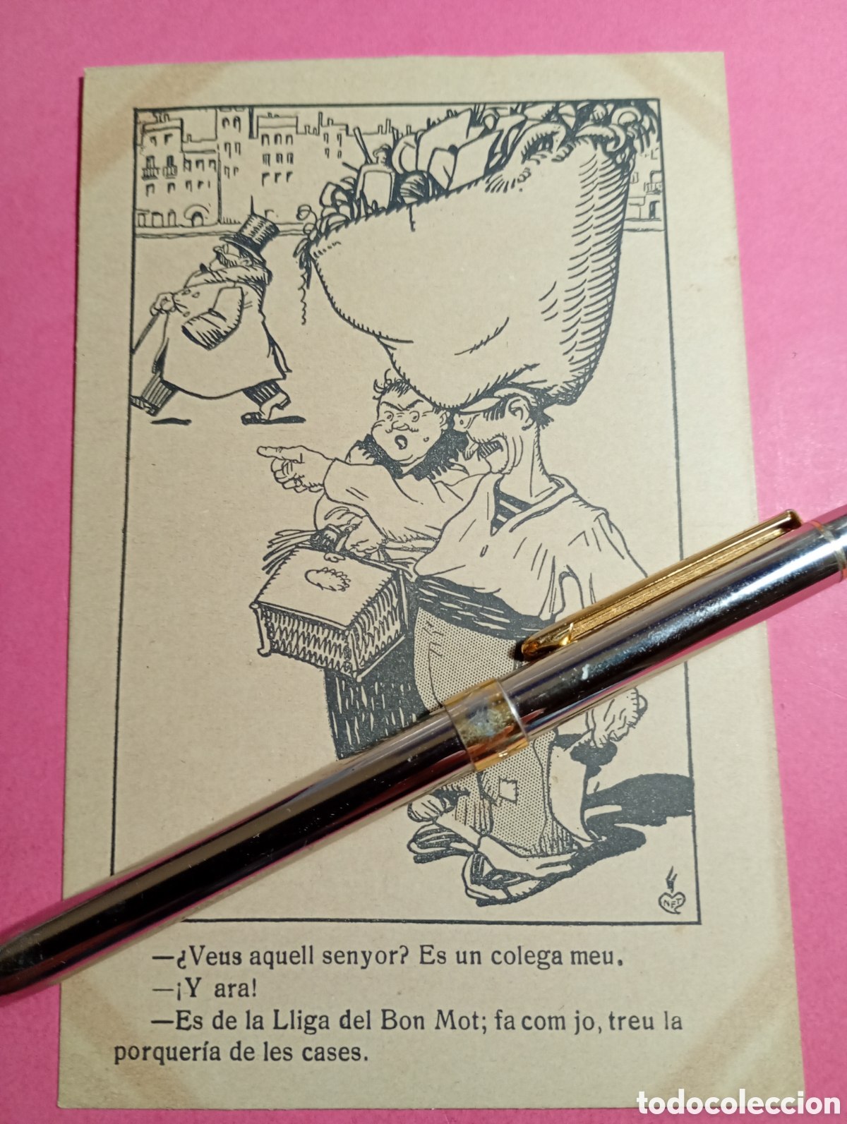 Postales: CATAL&Agrave; ORTOGRAFIA I LLENGUA CORRECTA S/C EDITA LLIGA DEL BON MOT IL. CAIET&Agrave; CORNET SER COLEGAS