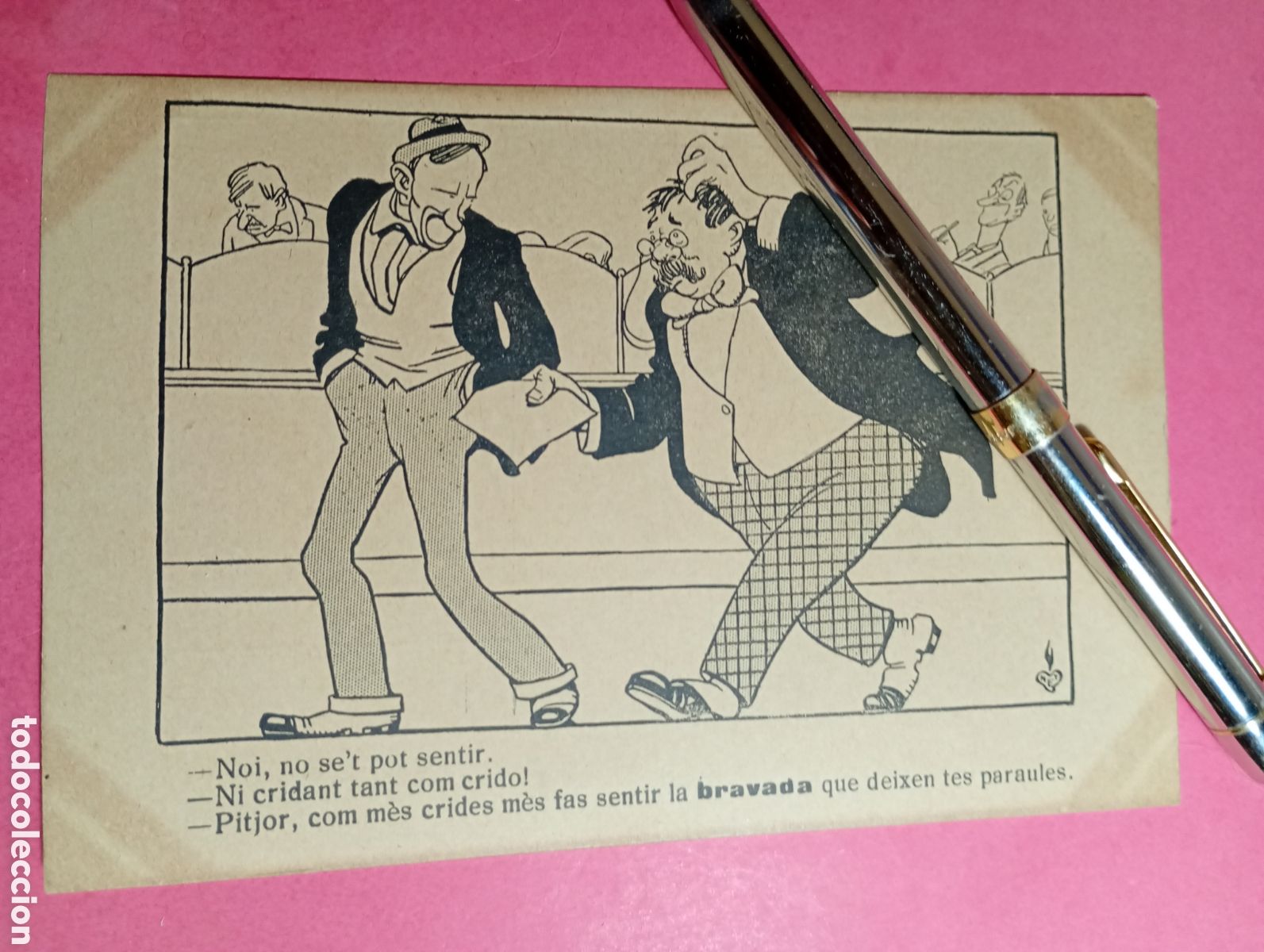 Postales: CATAL&Agrave; ORTOGRAFIA I LLENGUA CORRECTA S/C EDITA LLIGA DEL BON MOT IL. CAIET&Agrave; CORNET BRAVADA D PARAULA