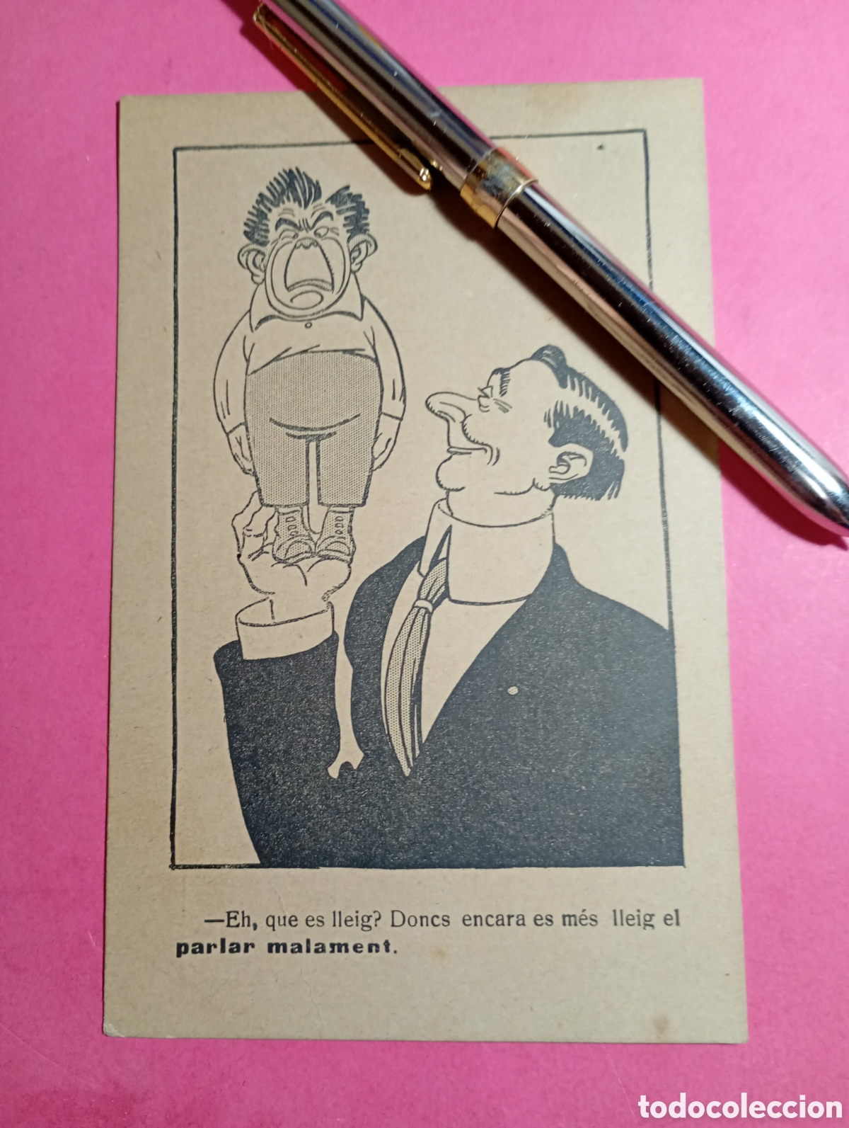 Postales: CATAL&Agrave; ORTOGRAFIA I LLENGUA CORRECTA S/C EDITA LLIGA DEL BON MOT IL. CAIET&Agrave; CORNET - PARLAR LLEIG