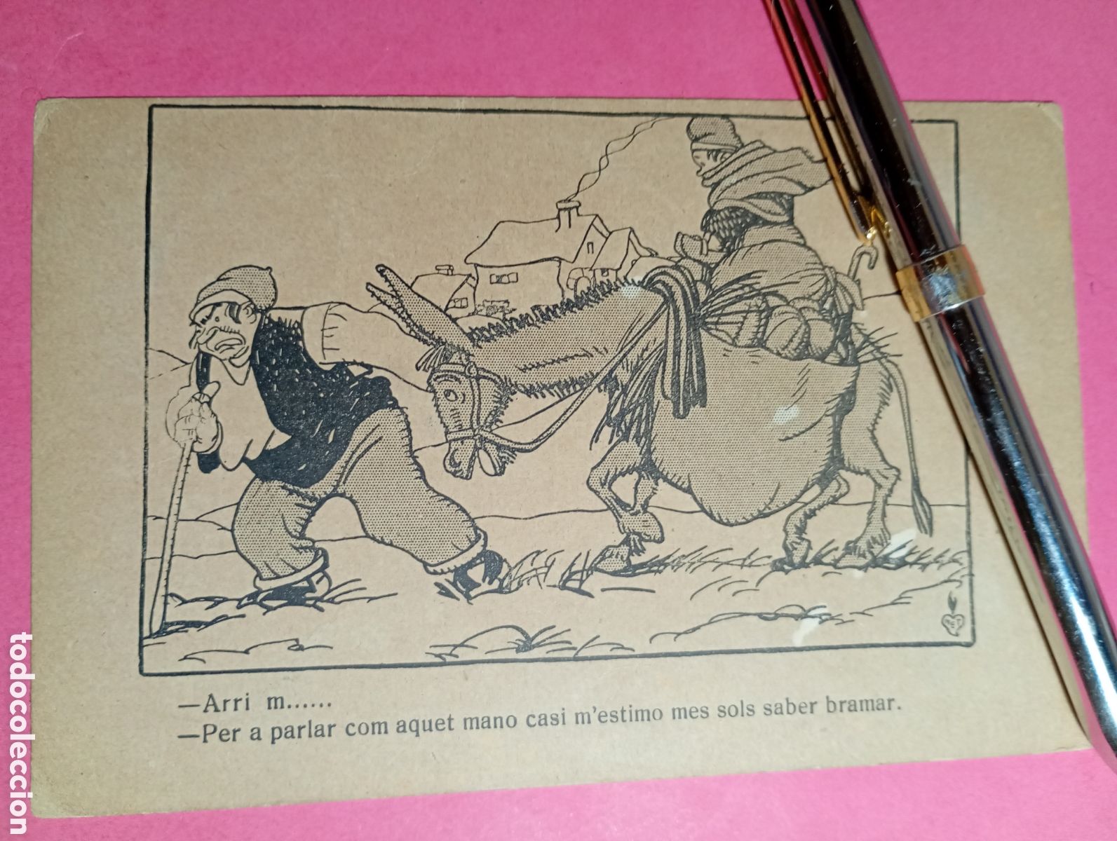 Postales: CATAL&Agrave; ORTOGRAFIA I LLENGUA CORRECTA CIRC. EDITA LLIGA DEL BON MOT IL. CAIET&Agrave; CORNET EL RUC MALEINT