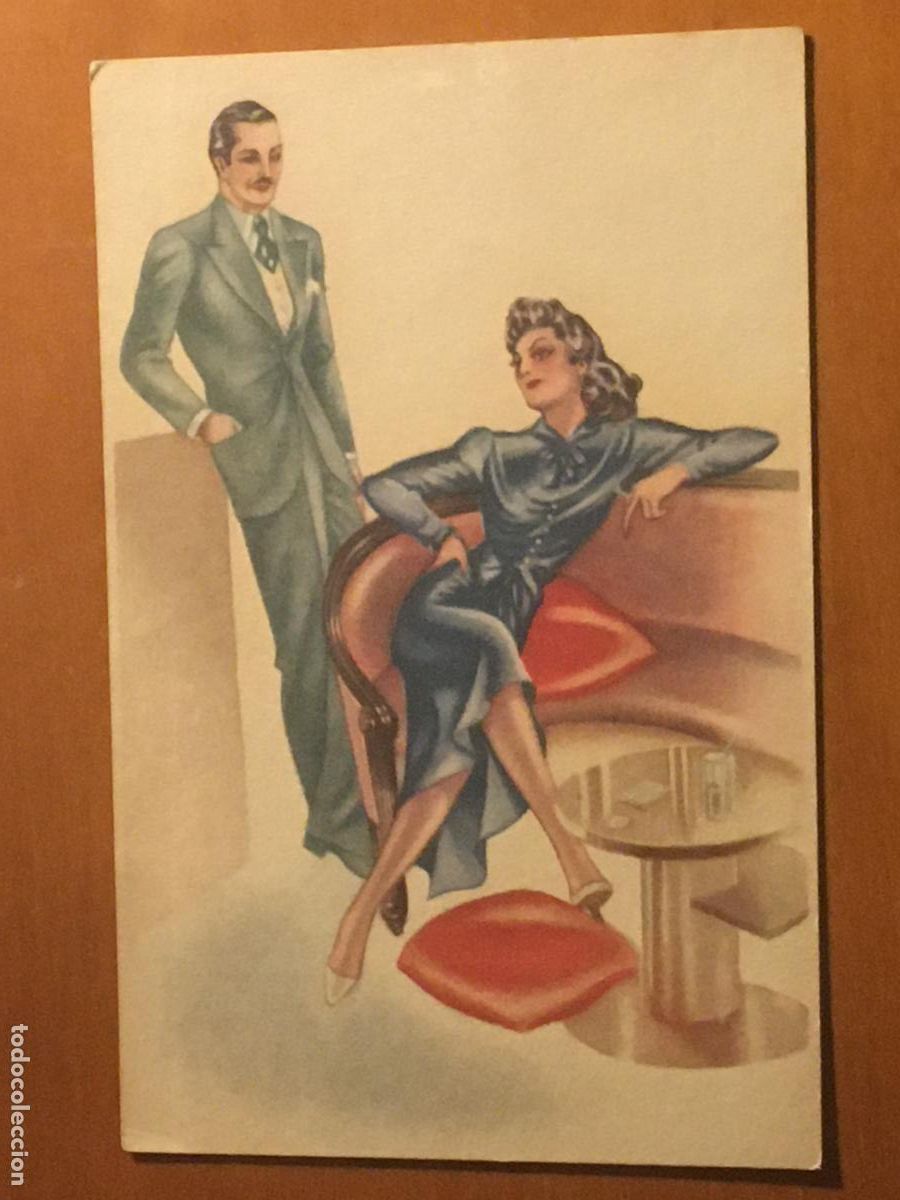 Postales: postal ilustrada con chiste publicitaria original antigua graficas laborde tolosa