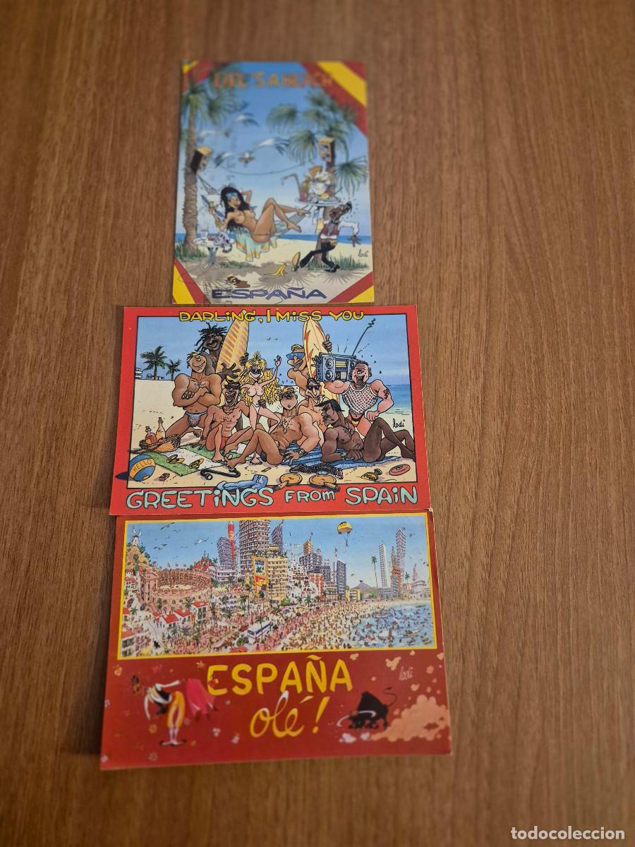 Postales: LOTE 3 POSTALES, ILUSTRADAS LODI VER FOTOS.