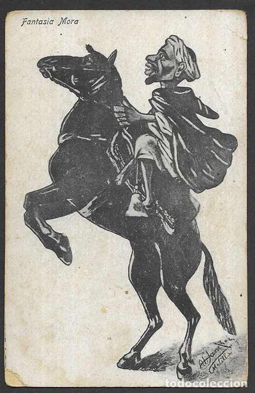 Postales: Postal Humor. Fantasia Mora. Edici&oacute;n Boix Hermanos.