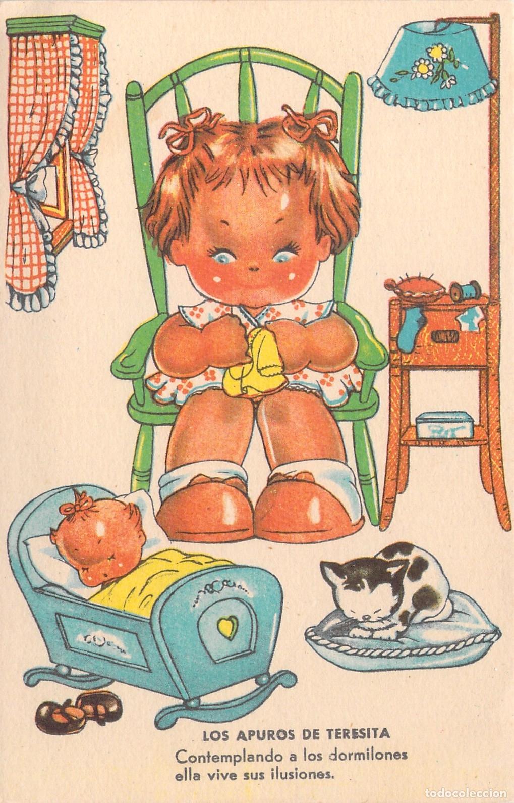 Postales: Postal Ilustraci&oacute;n Infantil Los Apuros de Teresita Estamper&iacute;a RAM