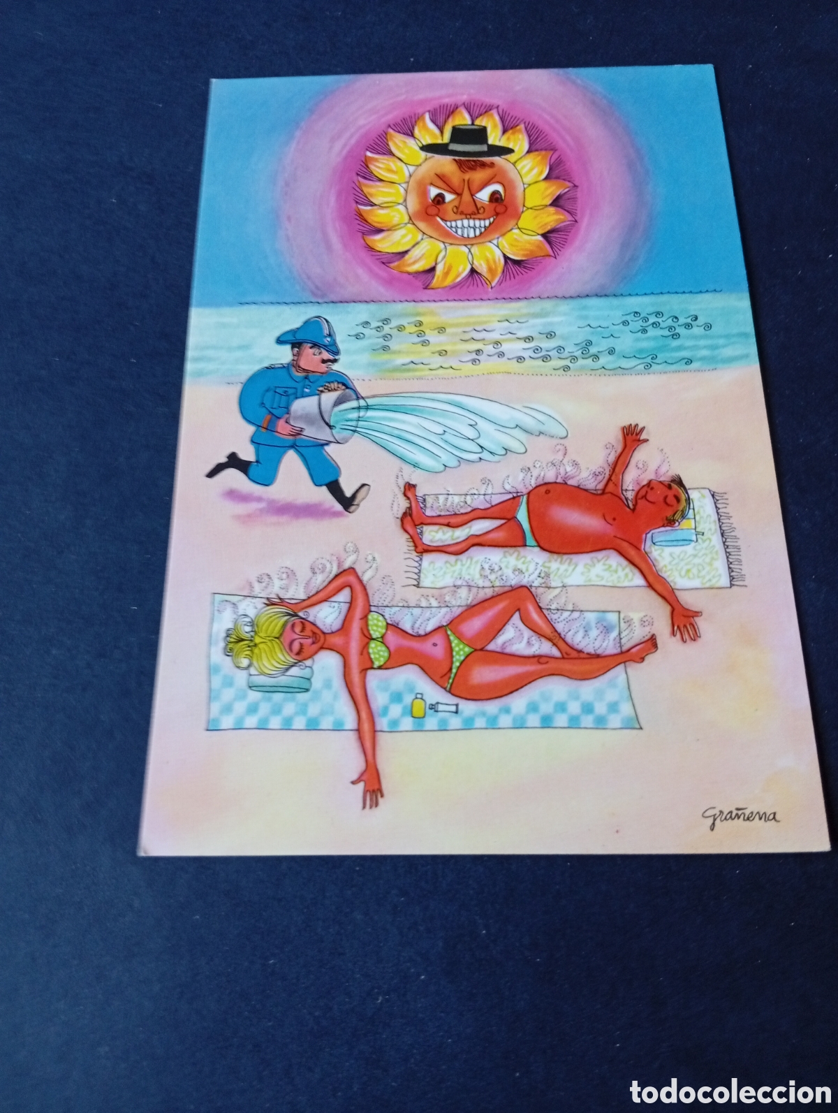 Postales: Postal dibujo humor,gra&ntilde;ena