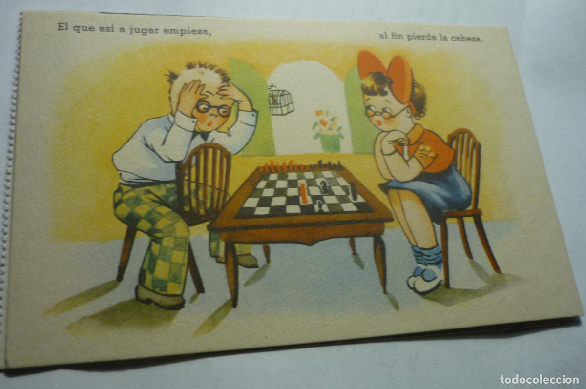 Postales: postal dibujo ajedrez coleccion cmb