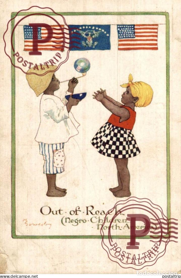 Postales: NEGRO CHILDREN OUT OF REACH VERY RARE BUT SEE CORNER black americana coleccionblack