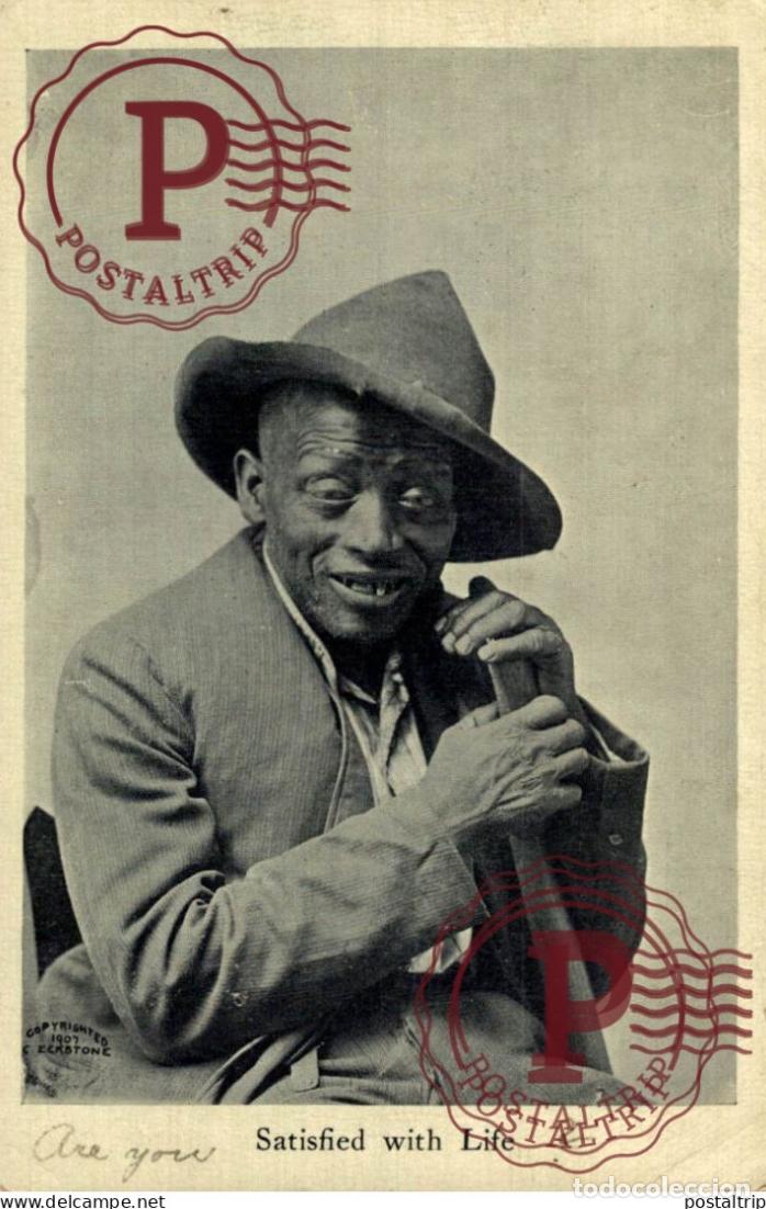 Postales: SATISFIED WITH LIFE OLD BLACK JOE black americana coleccionblack