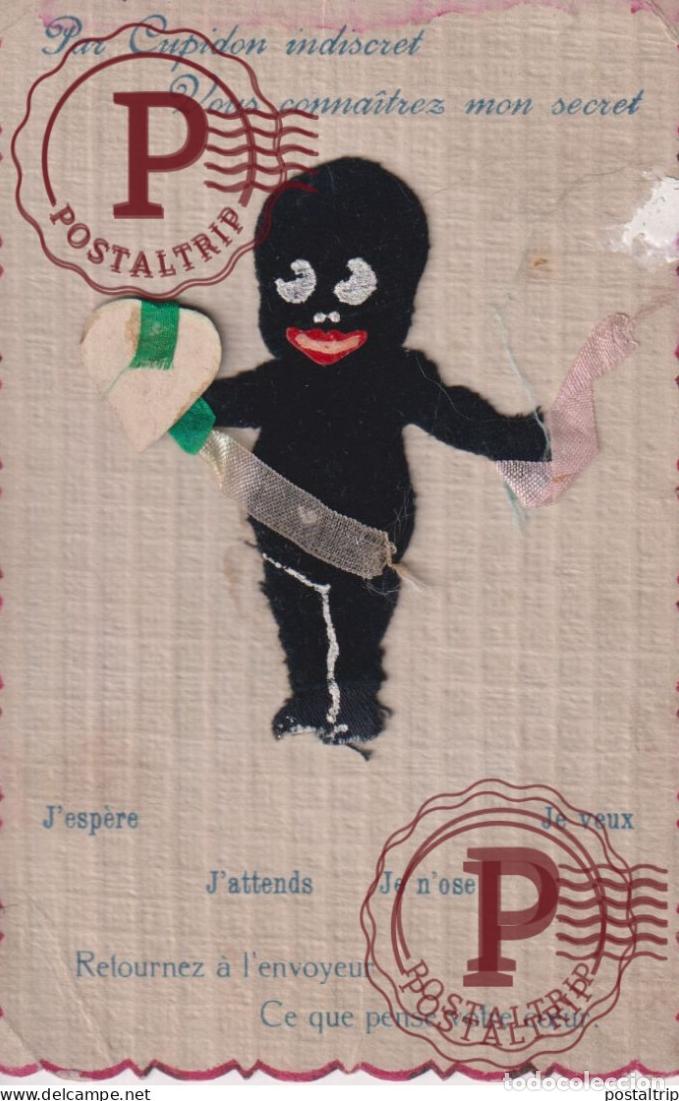 Postales: EB RELIEF PAR CUPIDON .... afro americana coleccionblack